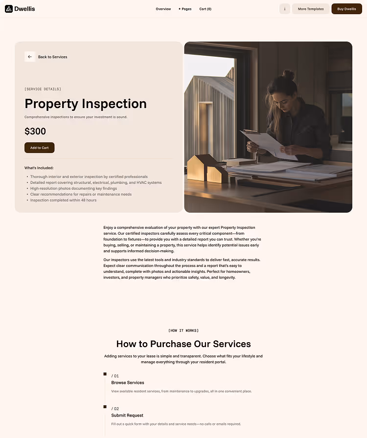 property portfolios service details