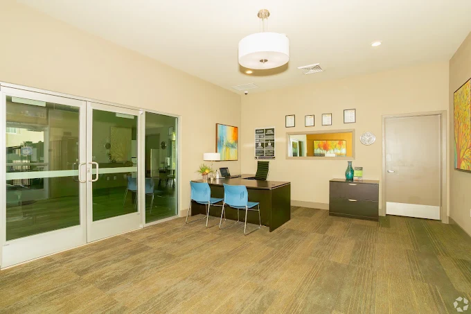 Leasing office interior