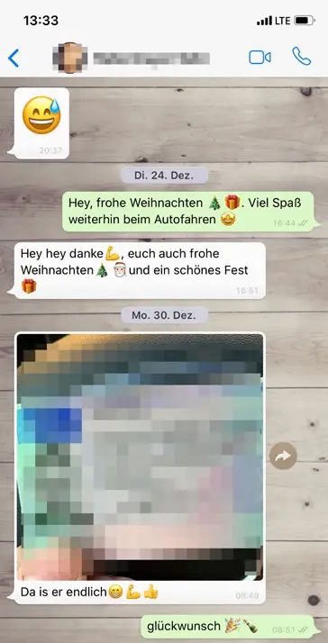 WhatsApp Erfolgsnachricht MPU bestanden
