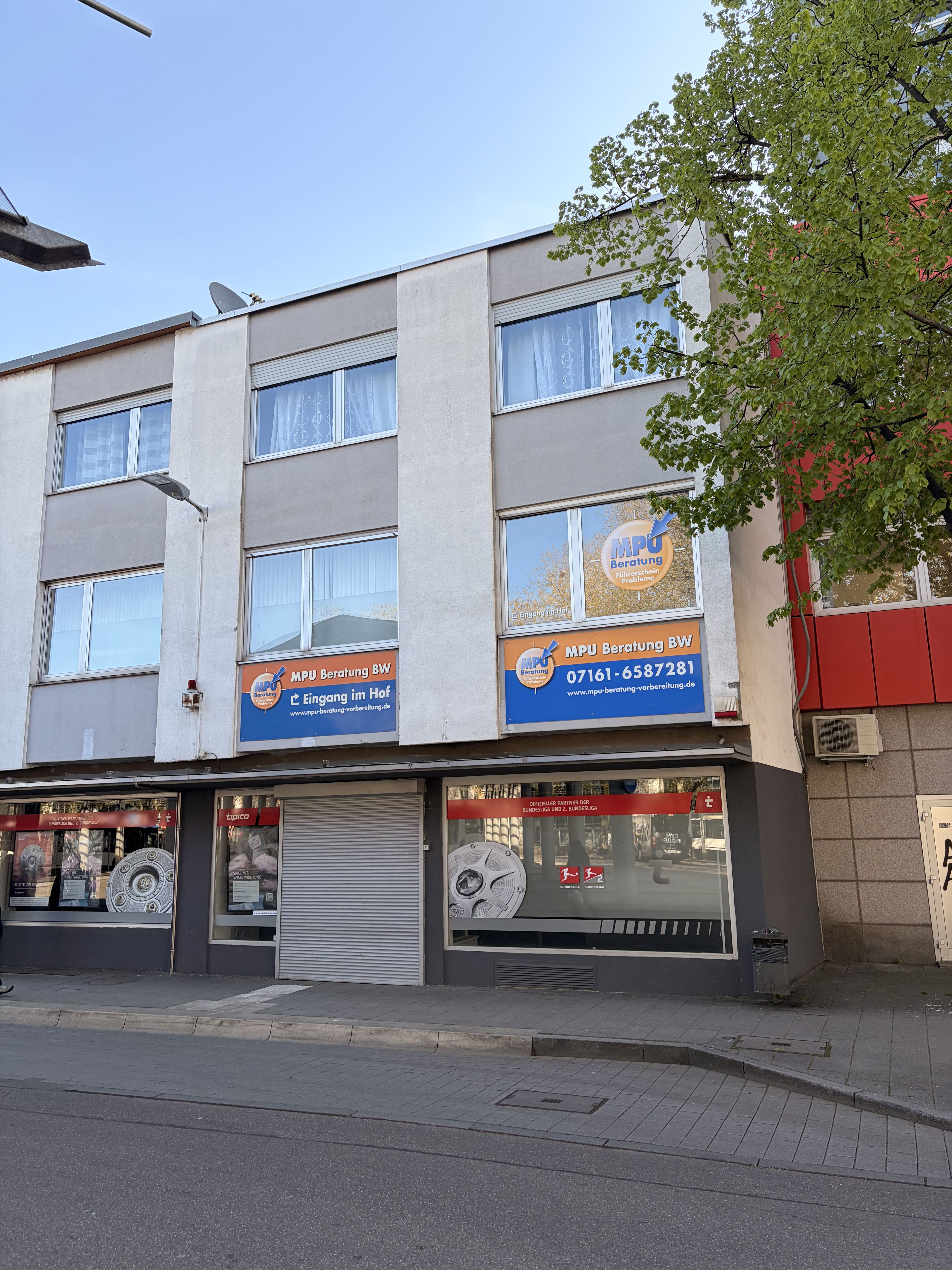 Augsburg MPU Beratung Büro Eingang Fuggerstraße 14