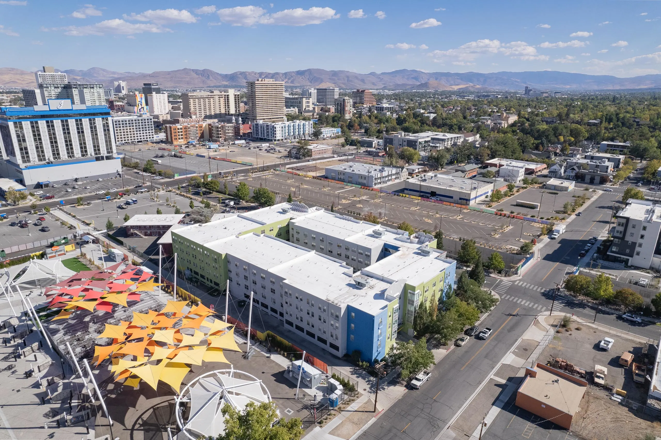 Aerial view of property