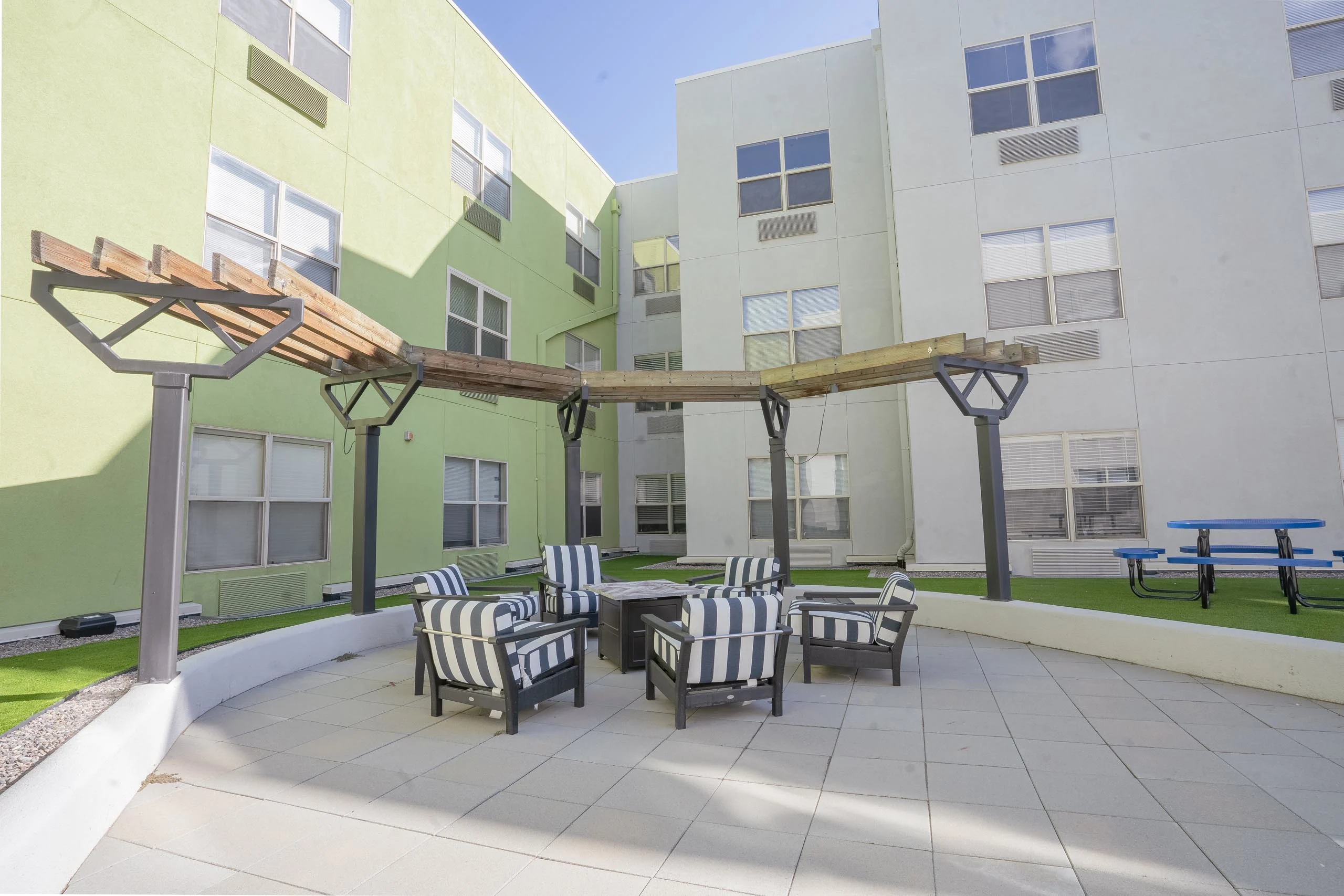 Outdoor seating area