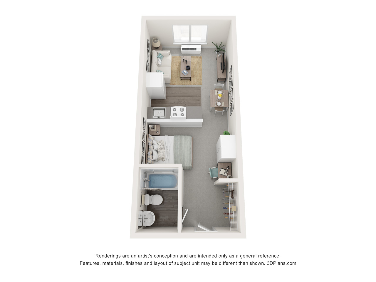 Studio B floor plan