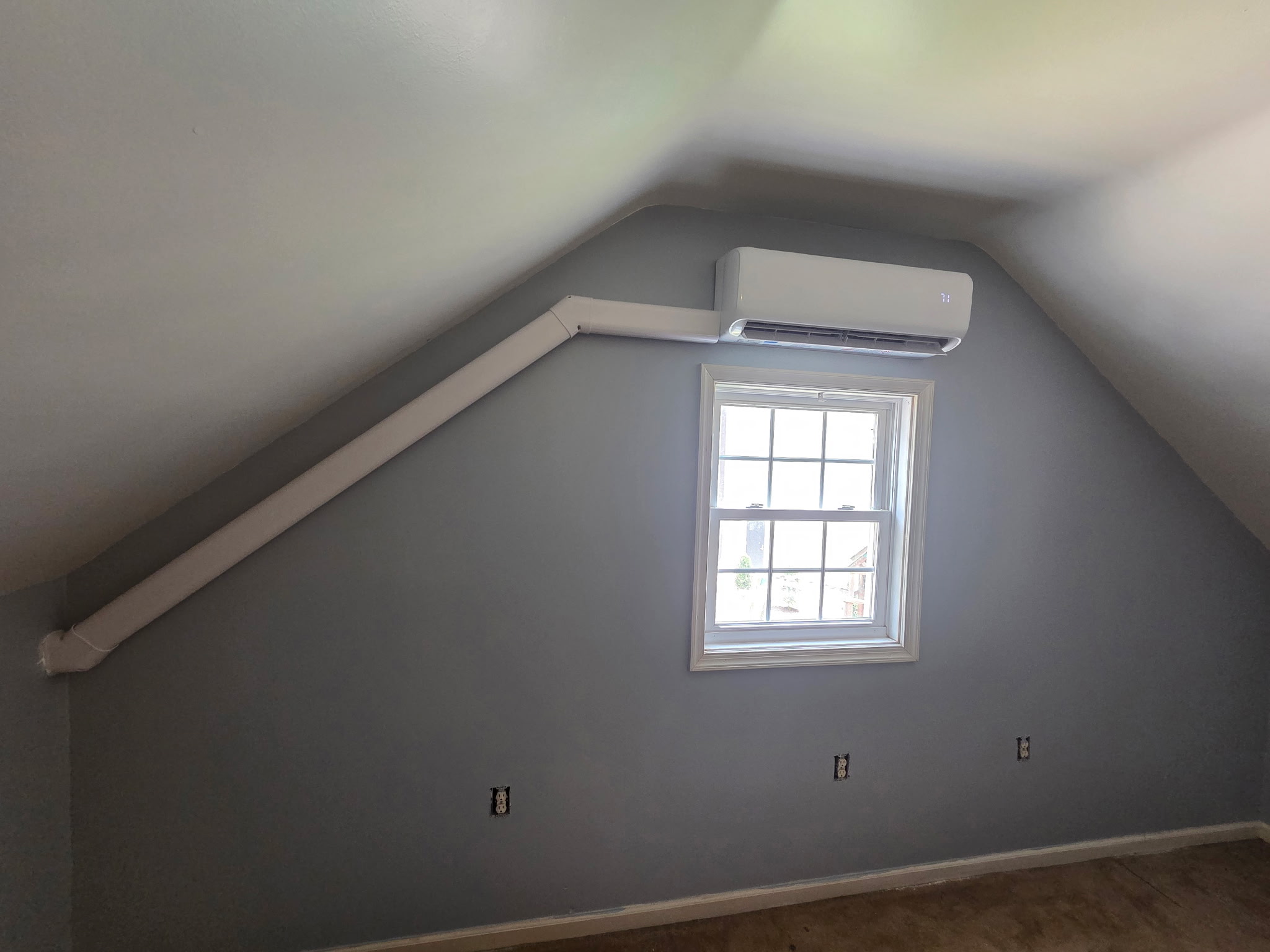 Ductless mini-split installation by E&H Mechanical