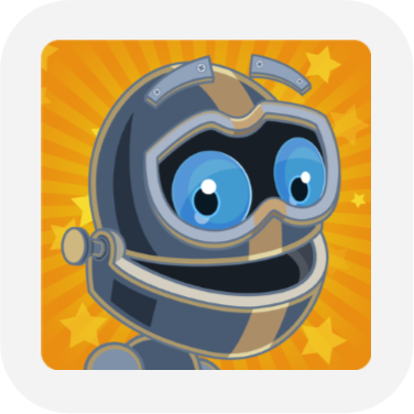 Raz-Kids app icon featuring a friendly cartoon robot