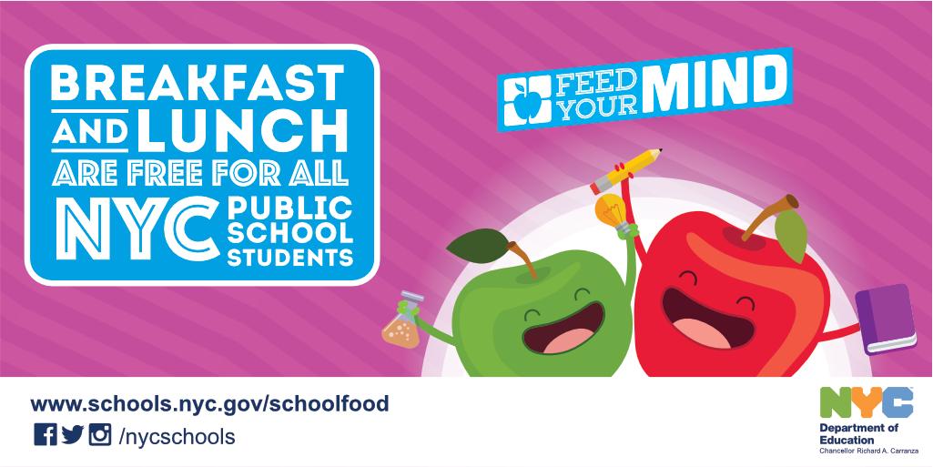 NYC public schools offer free breakfast and lunch for all students