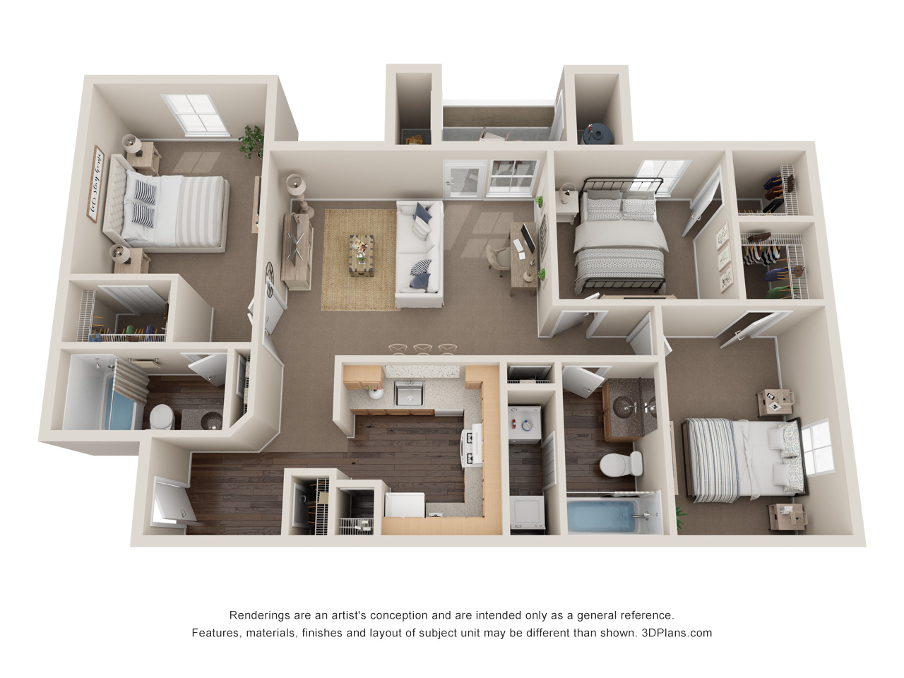 3BD, 2BTH A