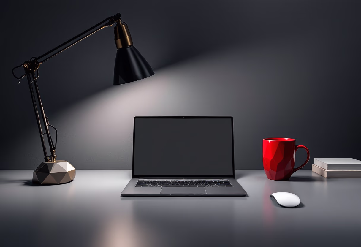 [background image] image of a writing desk with a laptop