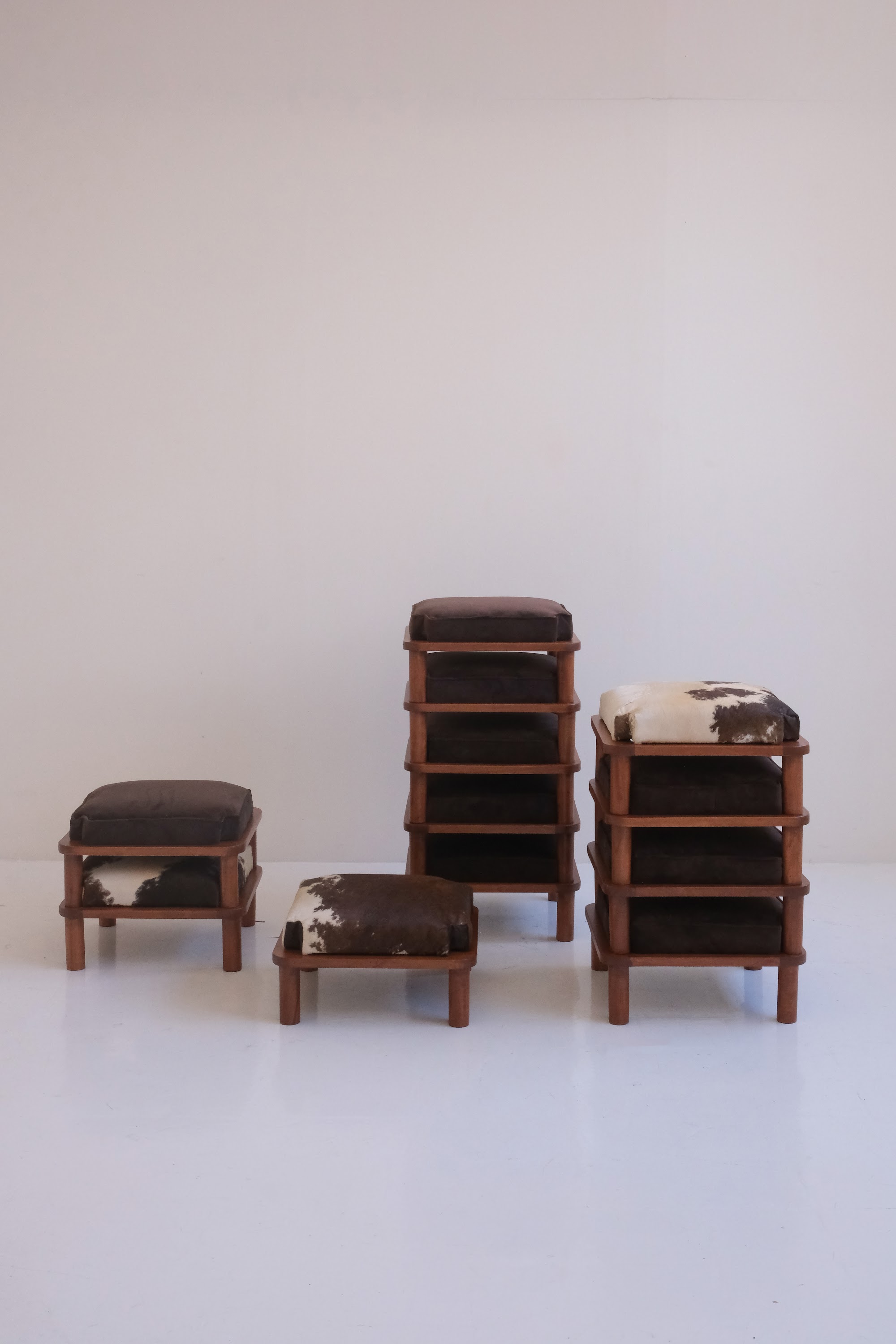 Banquitos apliables 3-pack - Leather