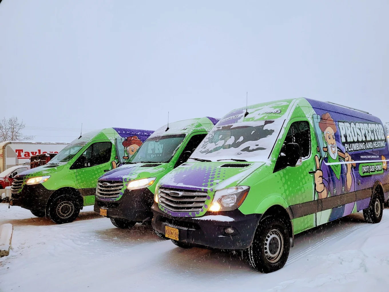 Prospector Plumbing & Heating technician performing plumbing or heating service