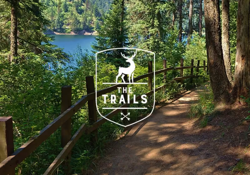 Trail through open space at The Trails