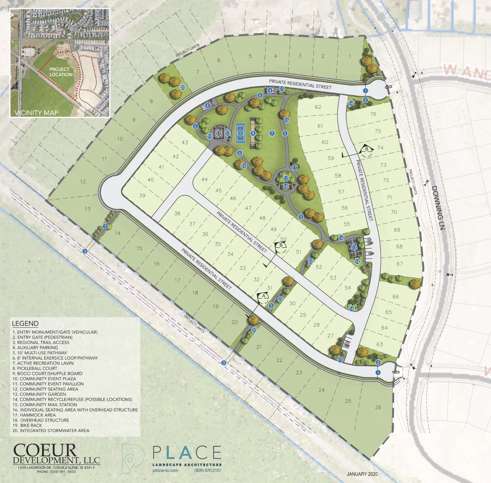 The Enclave site plan
