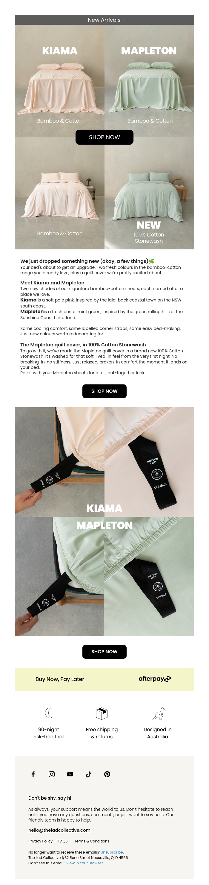 The Lad Collective — after AuraSeed email design