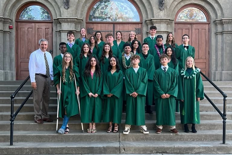 Graduates at St. Joseph Marquette Catholic School in Yakima