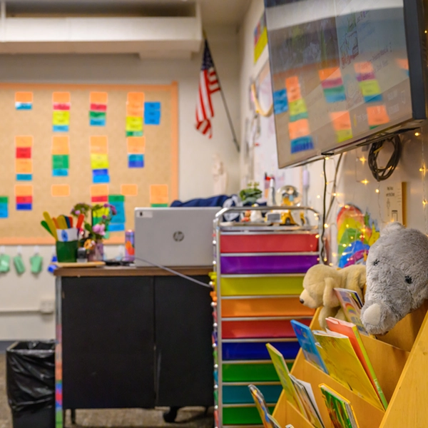 Kindergarten students in class at St. Joseph Marquette Catholic School in Yakima