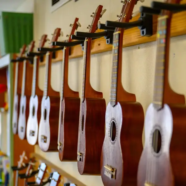 Students playing string instruments in music class at St. Joseph Marquette Catholic School in Yakima
