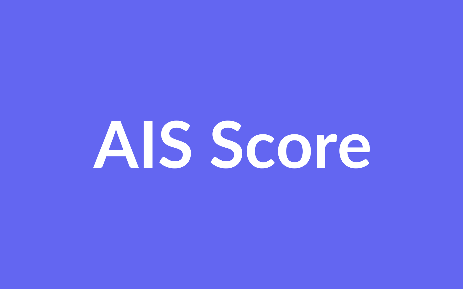 AIS score breakdown screen