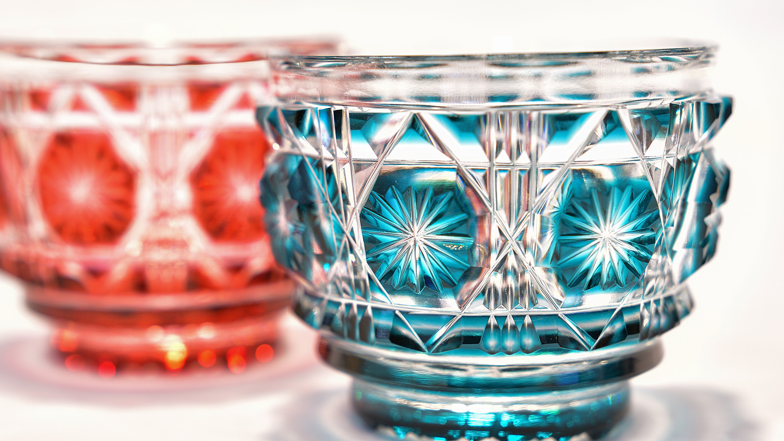 Edo kiriko sake glass