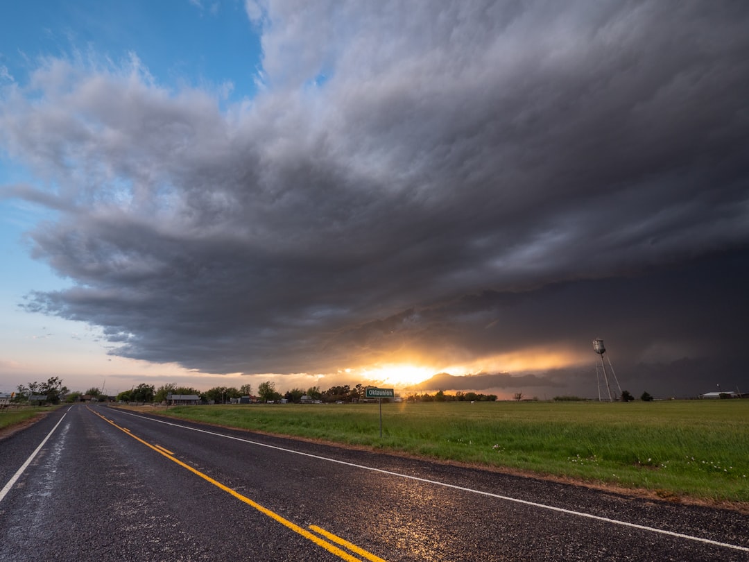 Texas farmland with highway