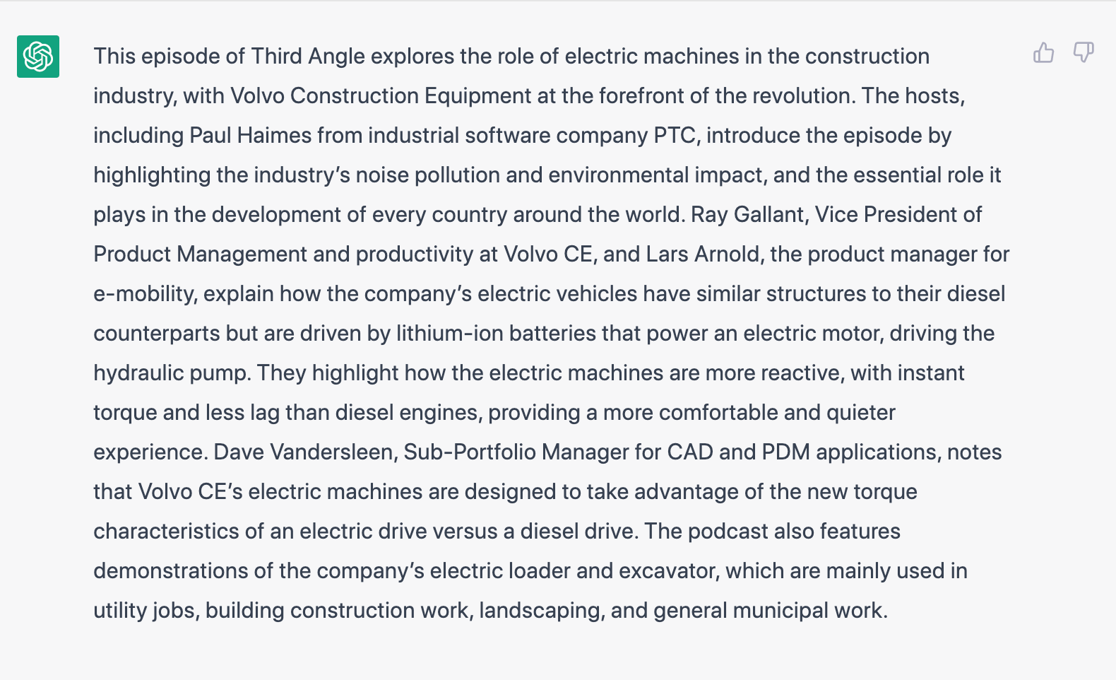 Sample podcast notes from chatgpt