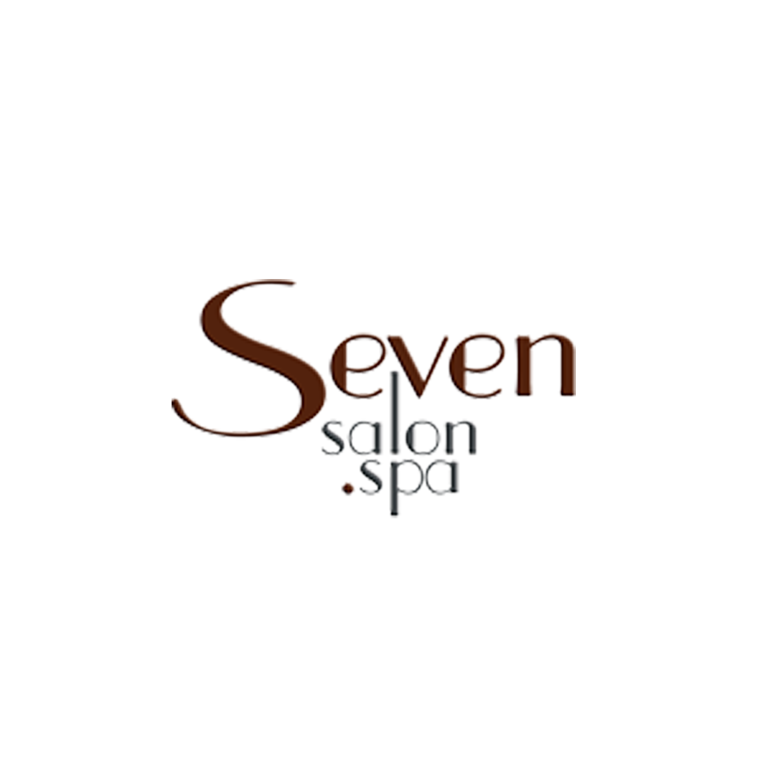 The logo for Seven salon and spa