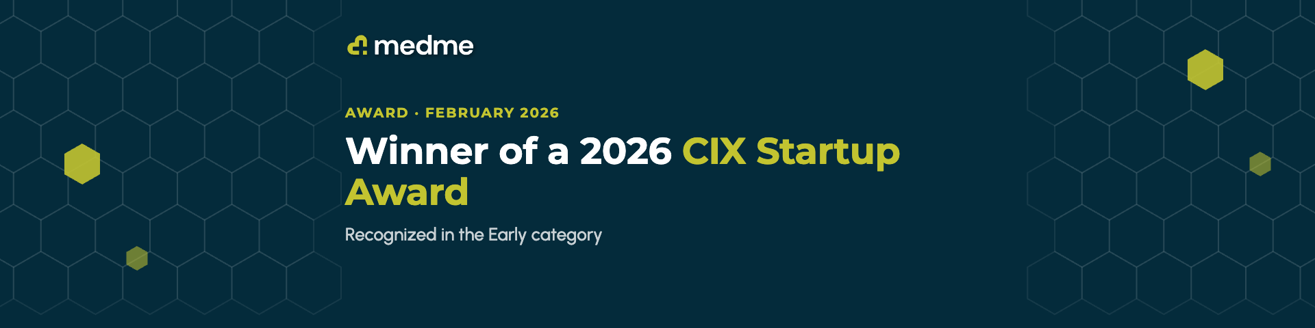 MedMe Health wins a 2026 CIX Startup Award