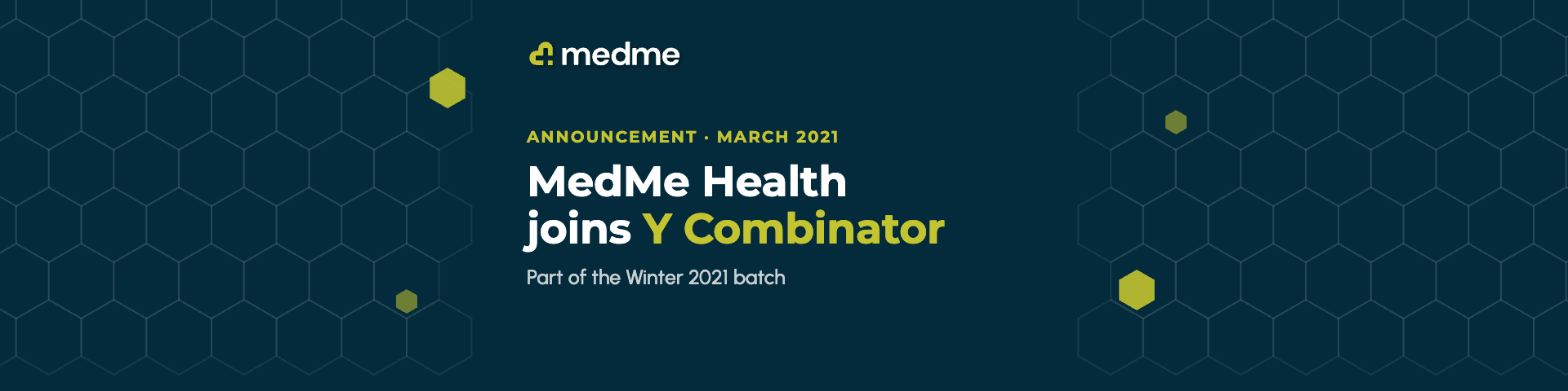MedMe Health Joins Y Combinator (W21)