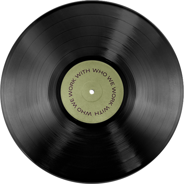 Green vinyl record