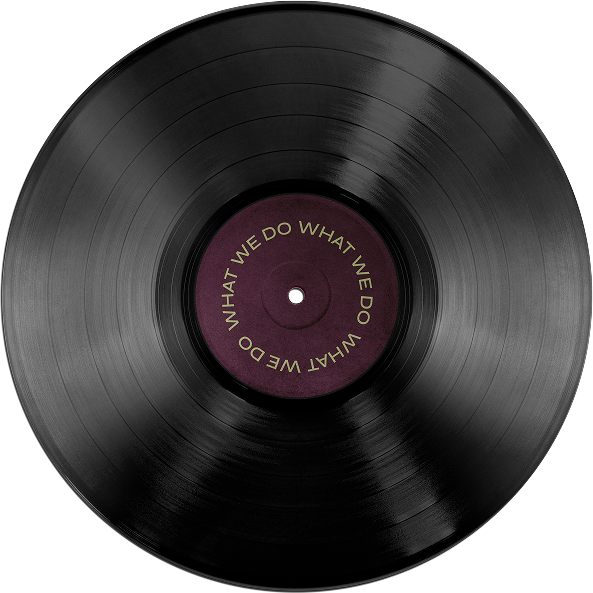 Purple vinyl record
