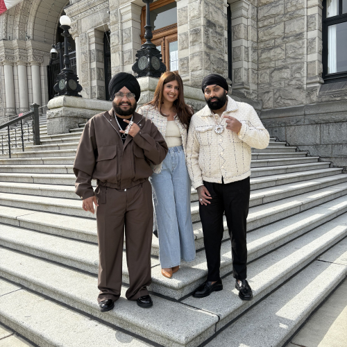 Harpo Mander with Inderpal Moga and Chani Nattan