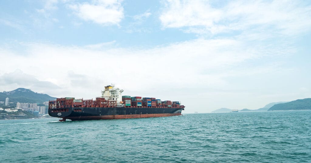 Ocean transportation of shipping containers