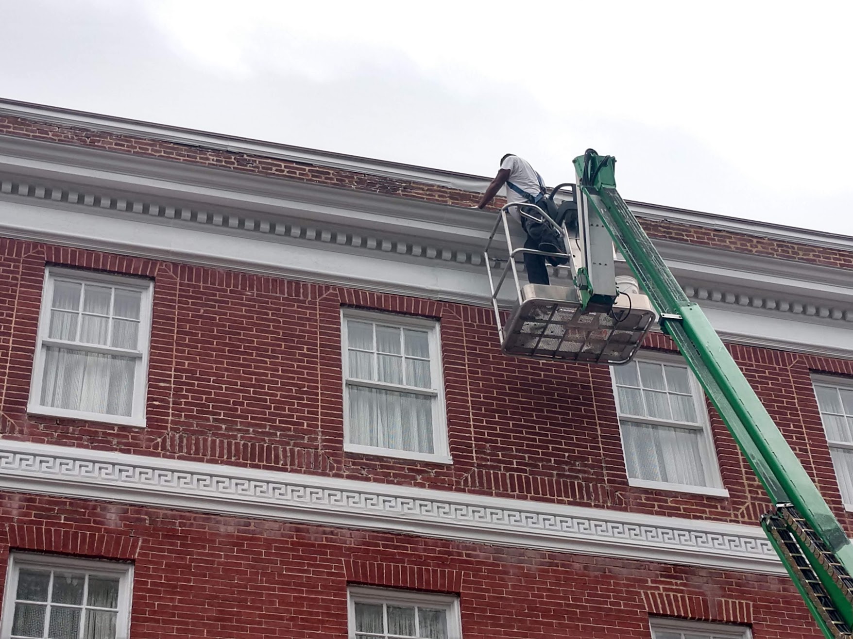 Historic exterior painting and brick masonry restoration, Annapolis, completed