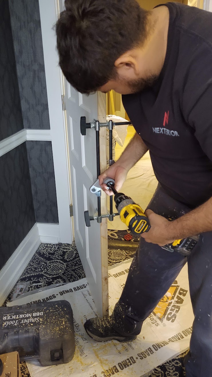 Historic exterior painting and brick masonry restoration, Annapolis