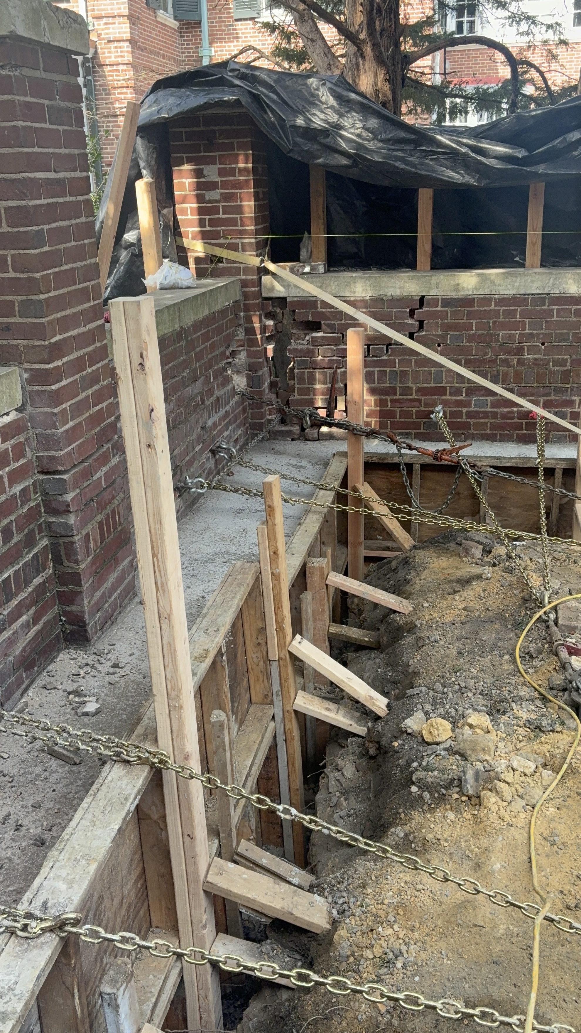 Retaining and garden wall repair, Baltimore