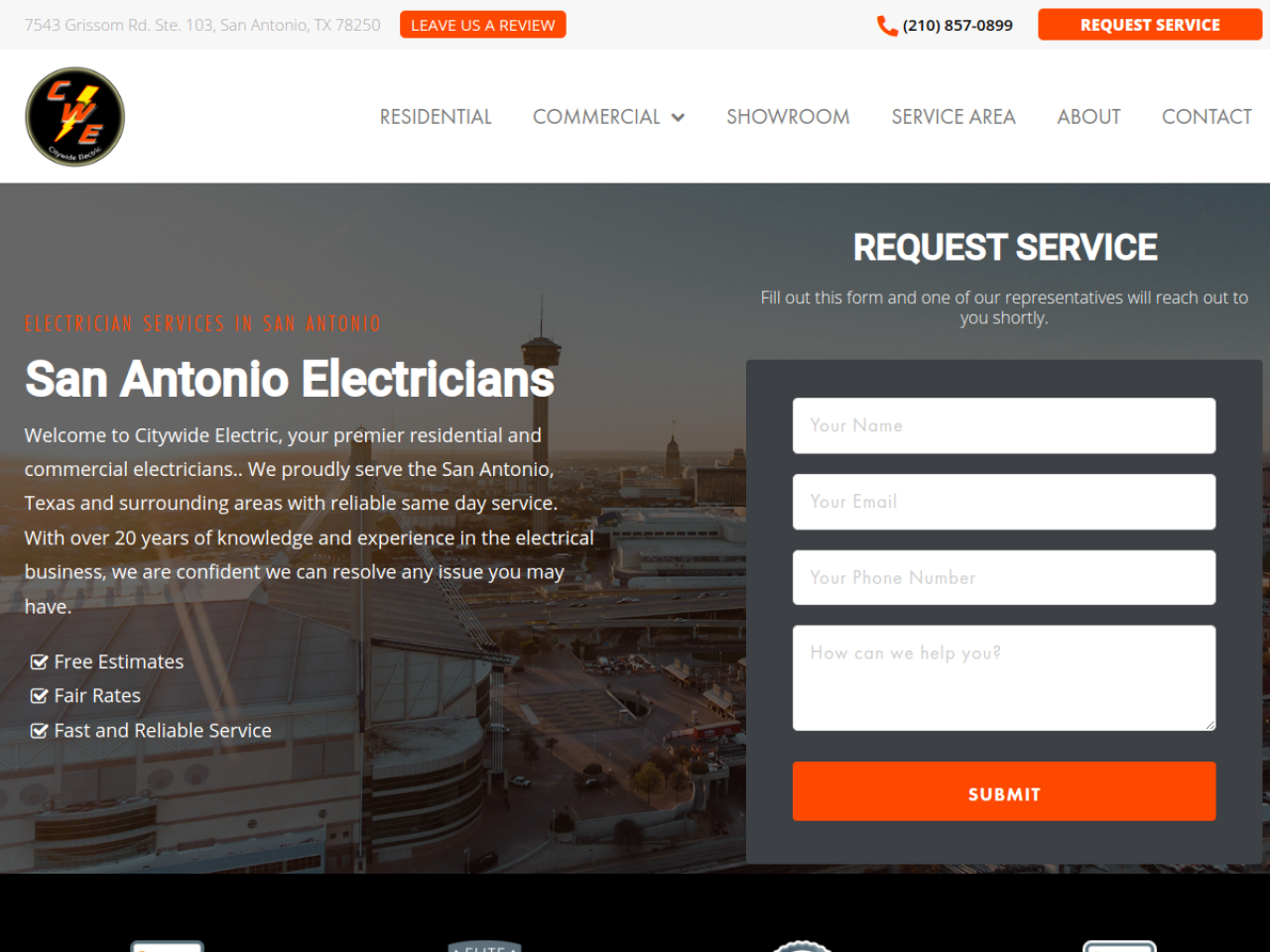 Citywide Electric website