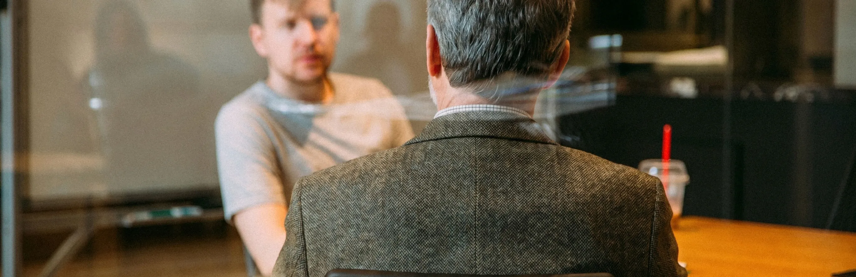 Men talking to each other