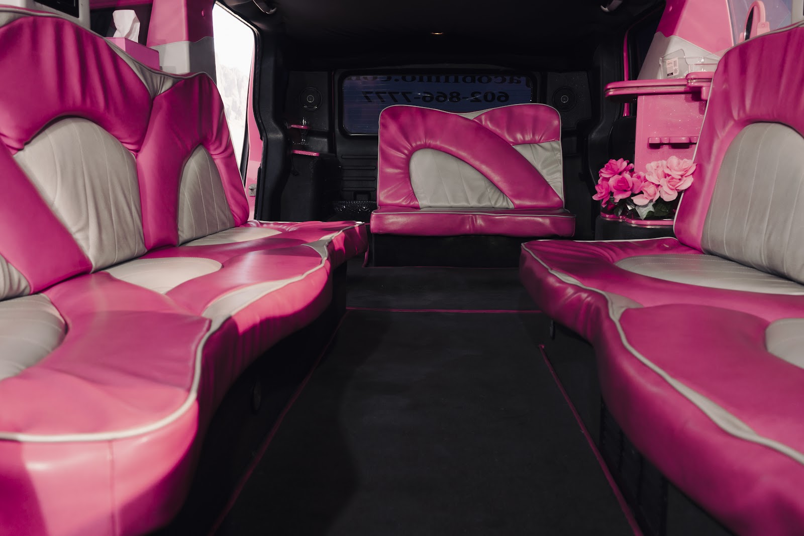 Pink limousine photo