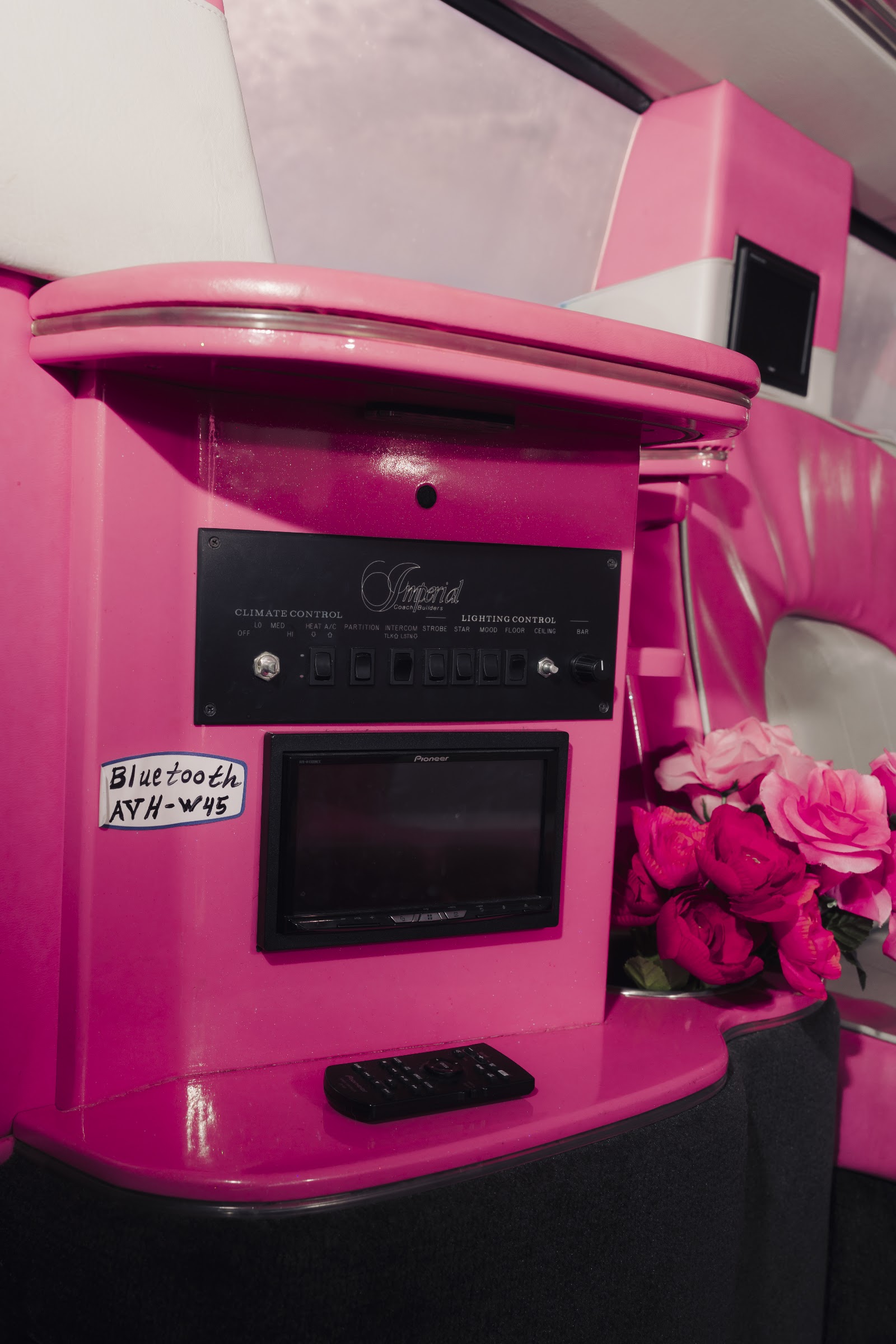 Pink limousine photo
