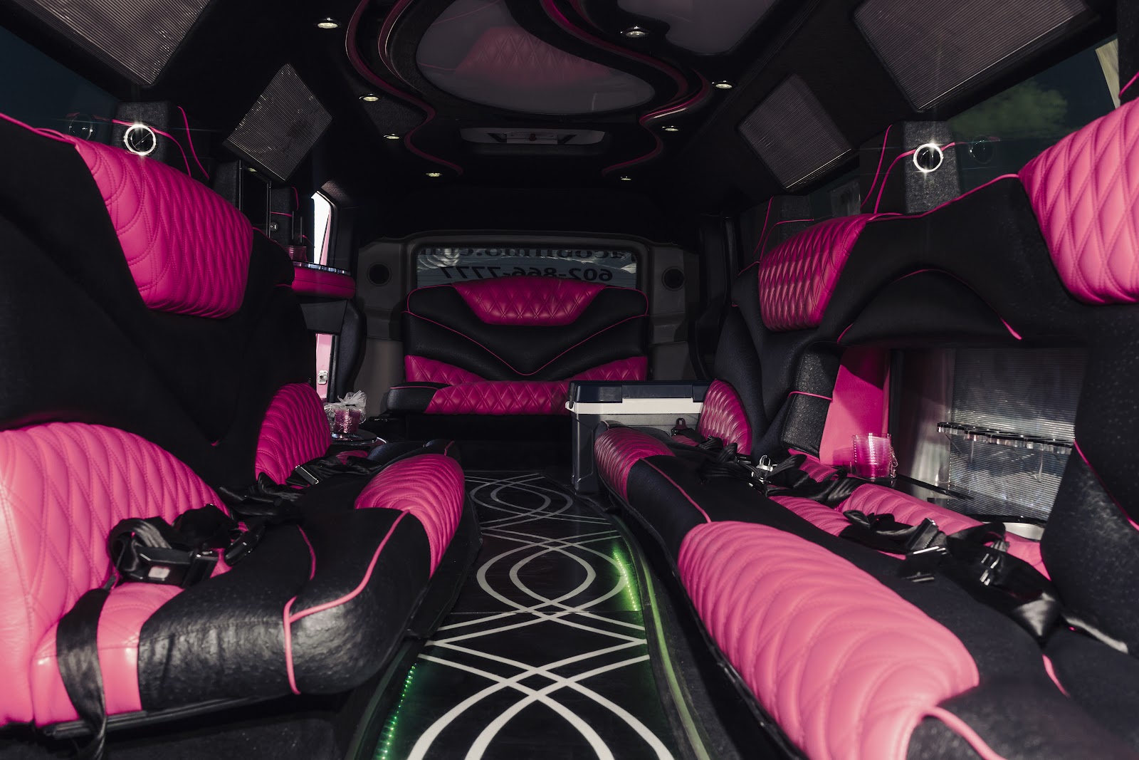 Pink limousine photo