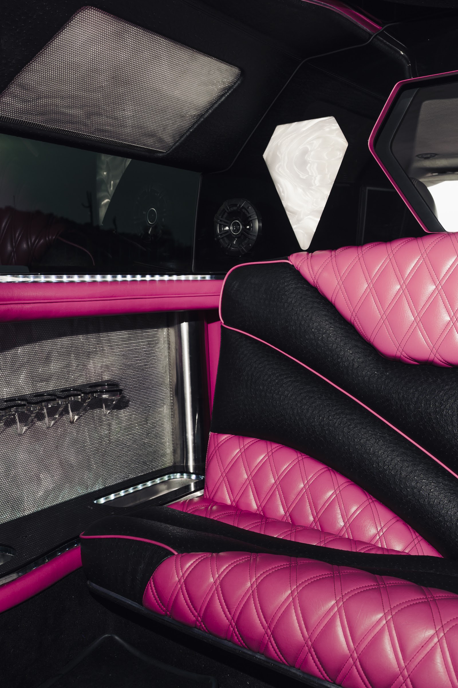 Pink limousine photo
