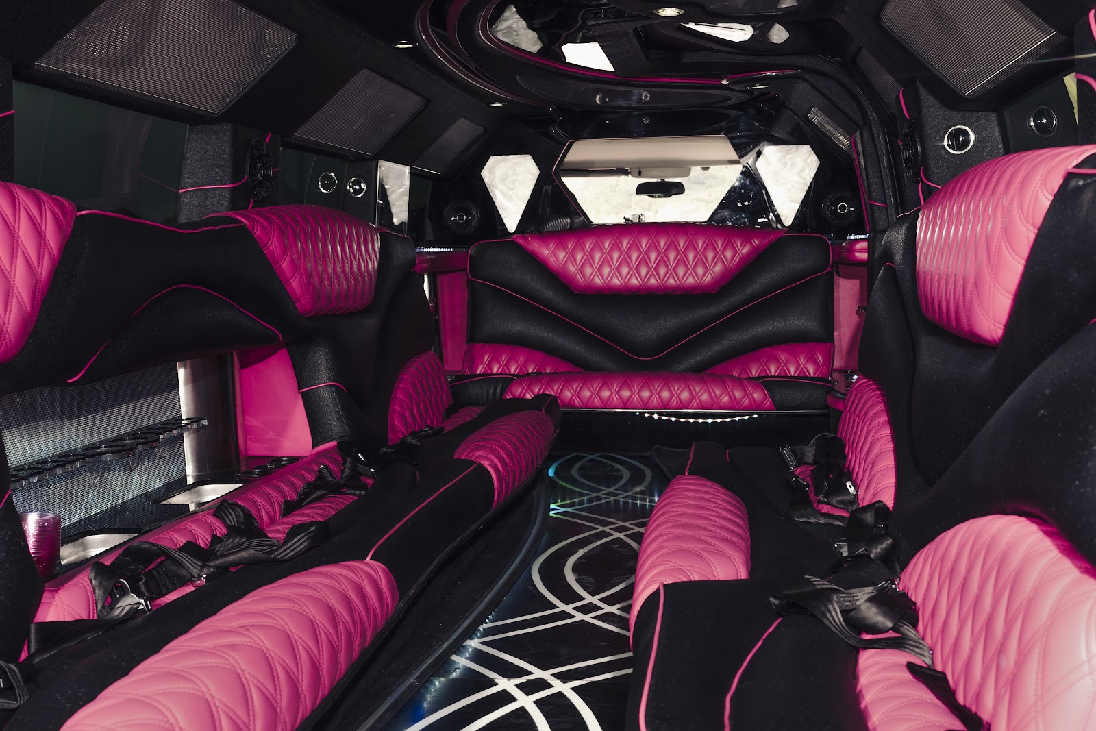 Pink limousine photo