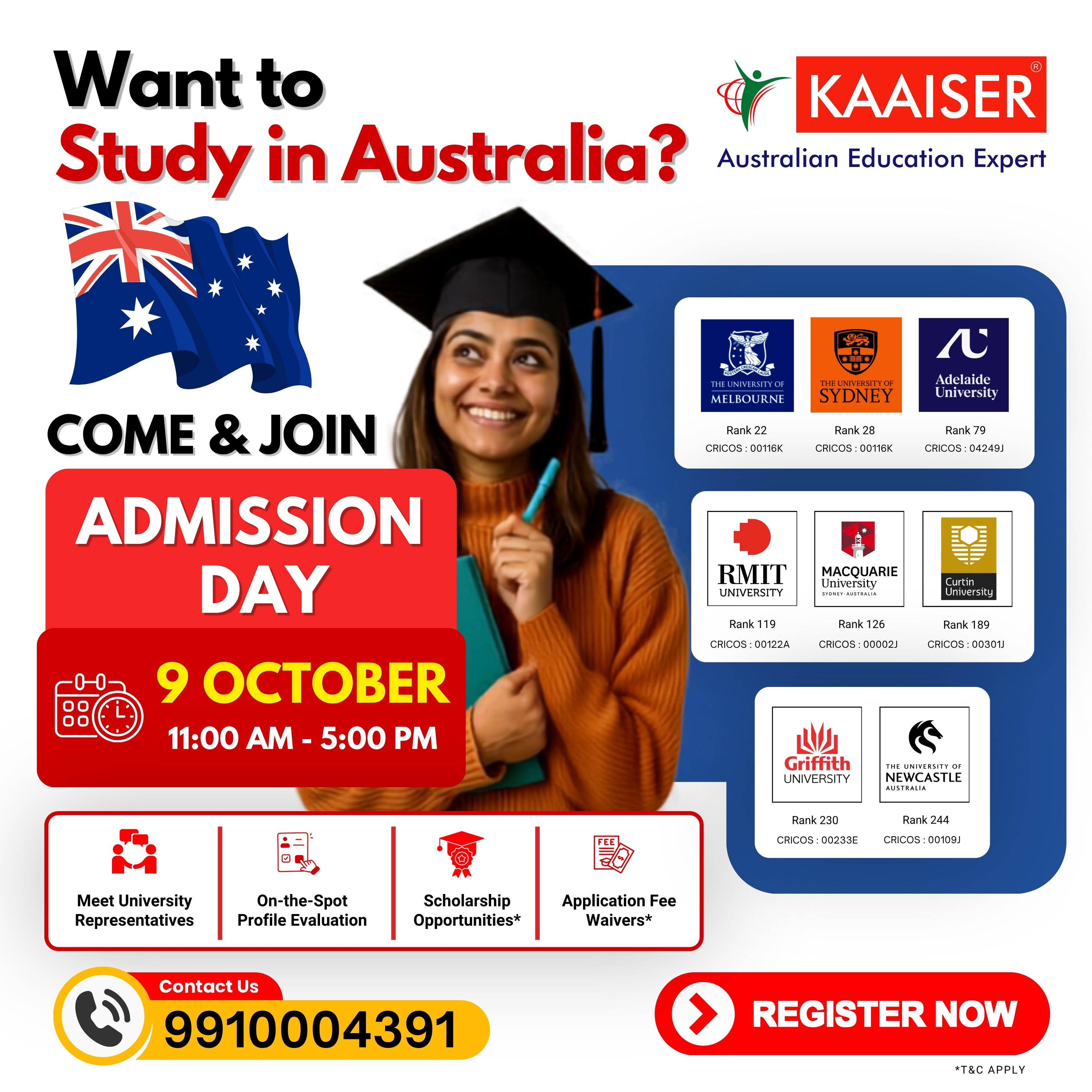 Australia Admission Day on 9 October 2026