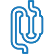 Image of magnets inside of intestines to create an anastomosis