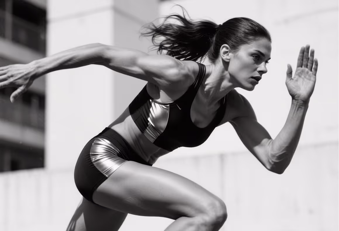 Running woman