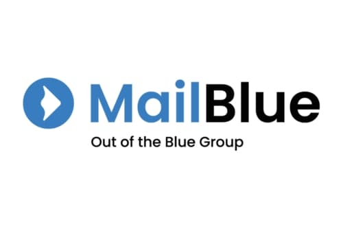 Logo van MailBlue van de Out of the Blue Group