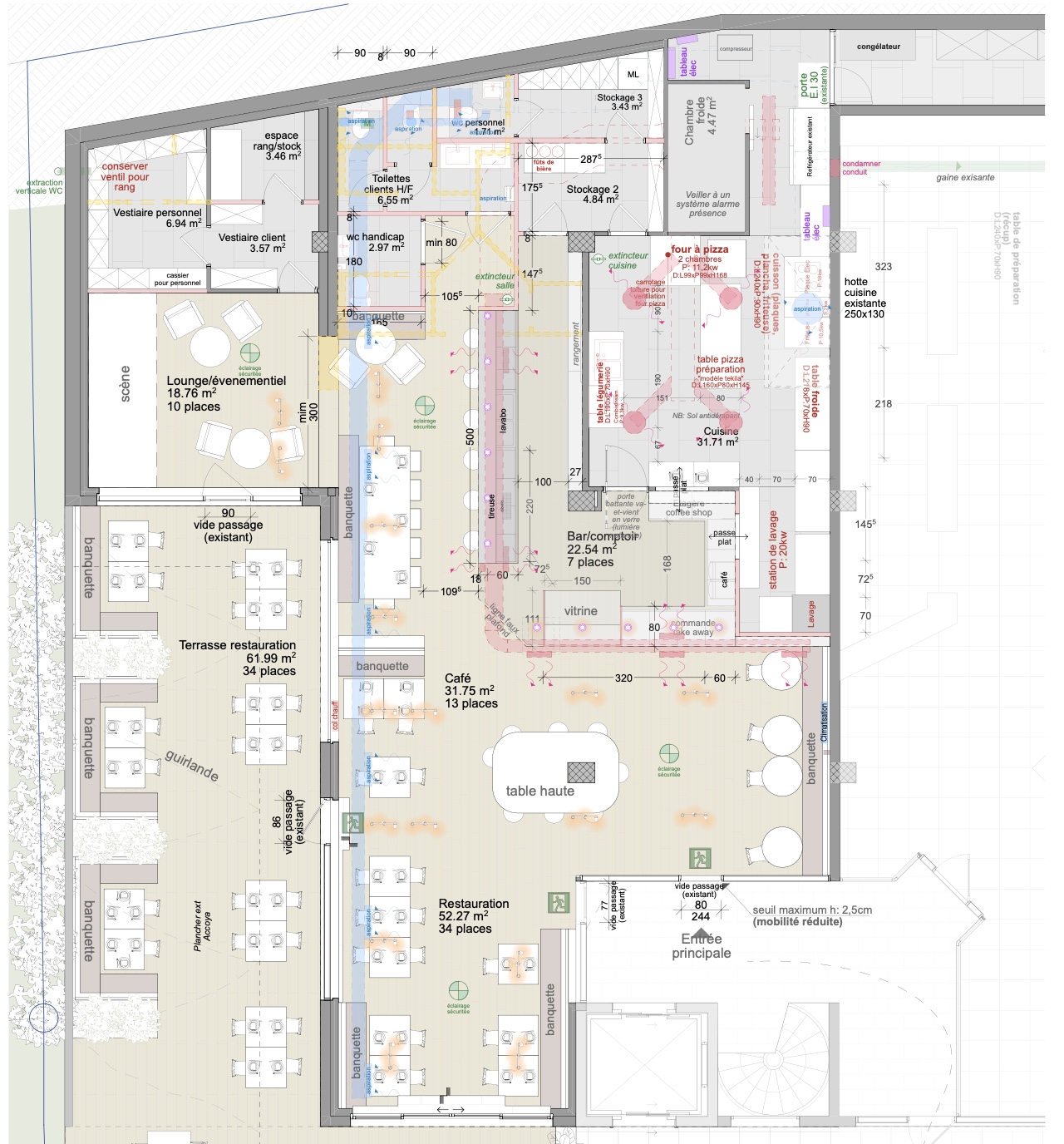 Plan pour travaux - Le Koti au Châble