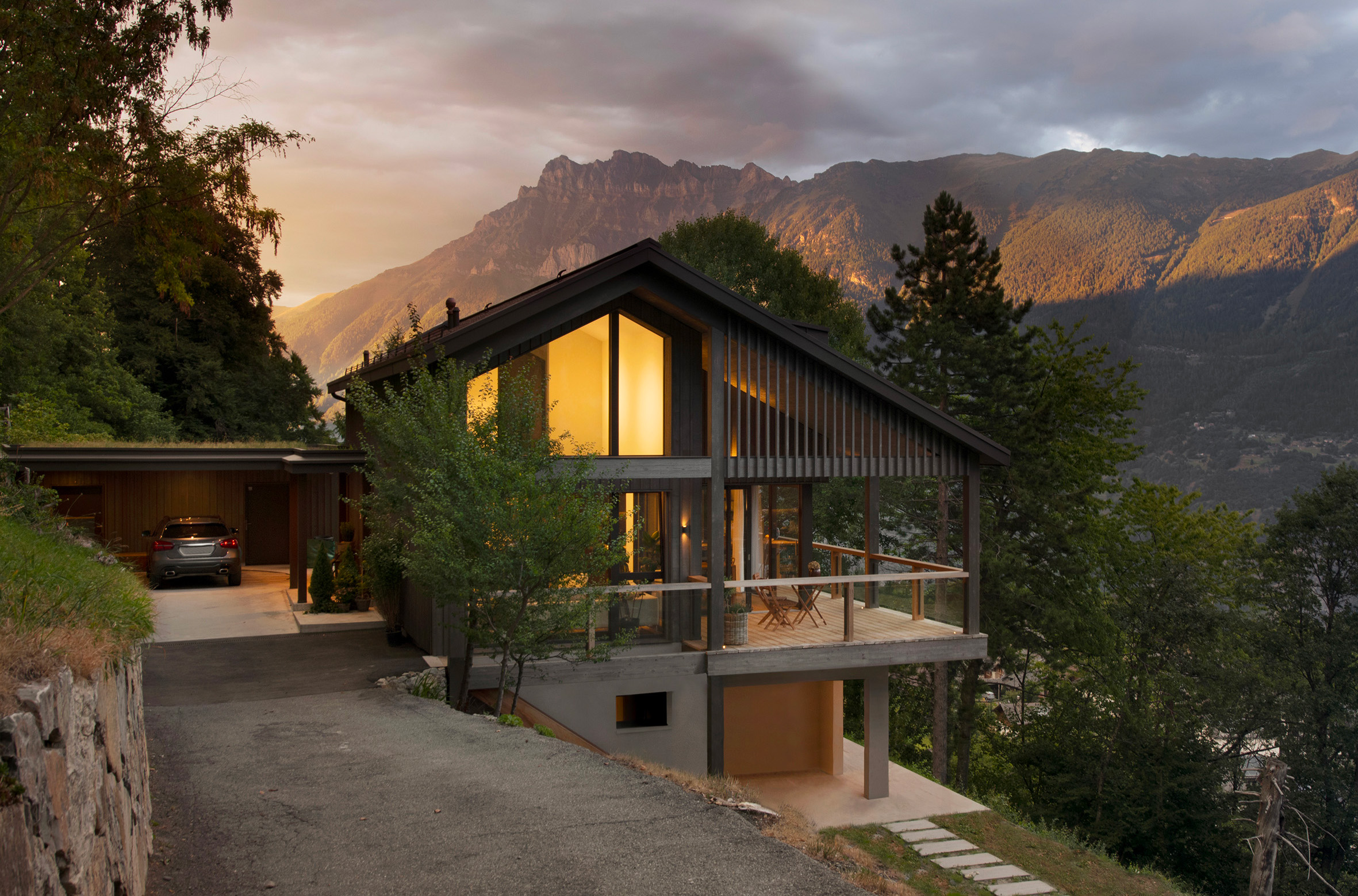 Villa individuelle à Salvan, Valais — Alp'Architecture