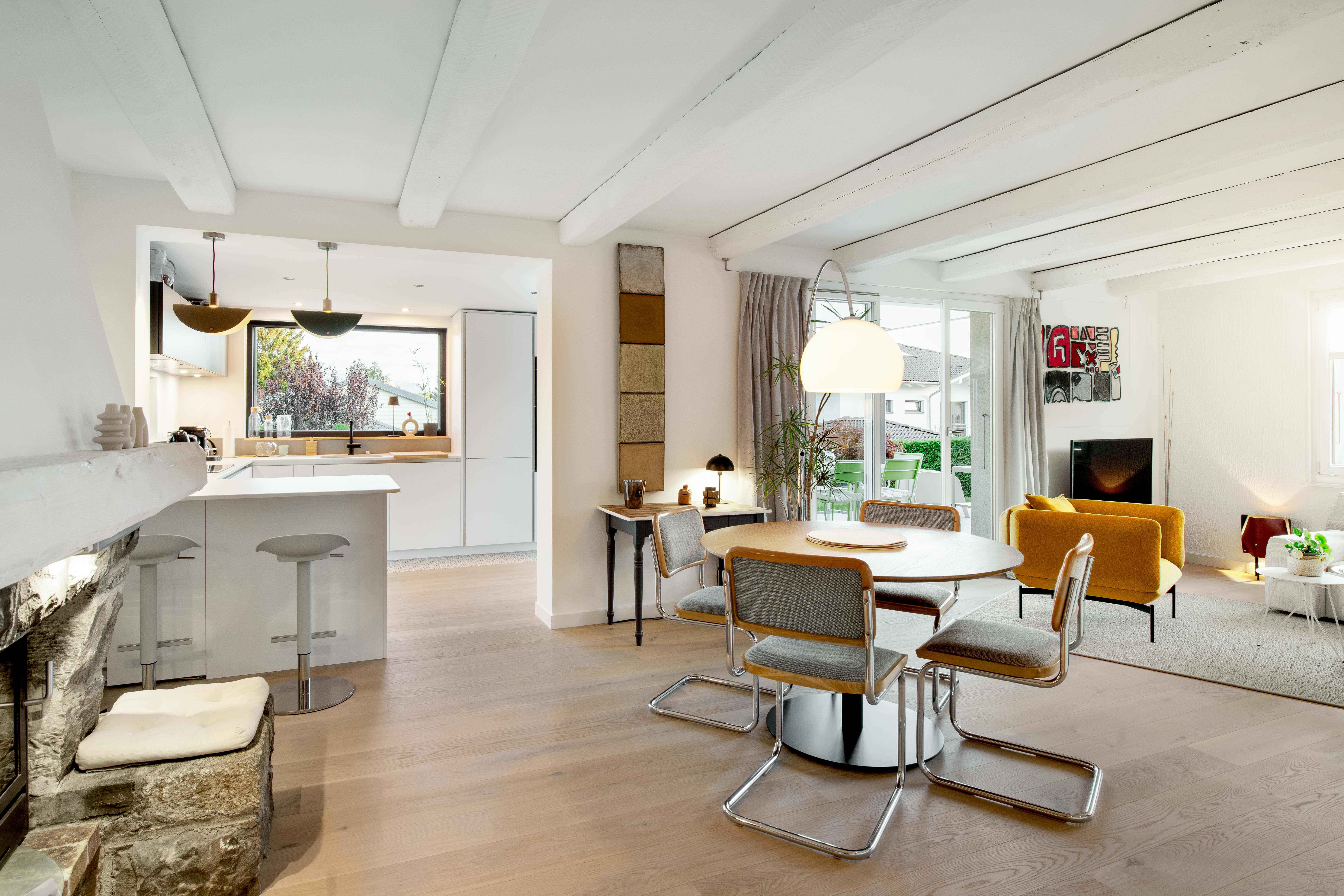 Extension appartement Belmont, bar, cuisine, séjour, agrandissement