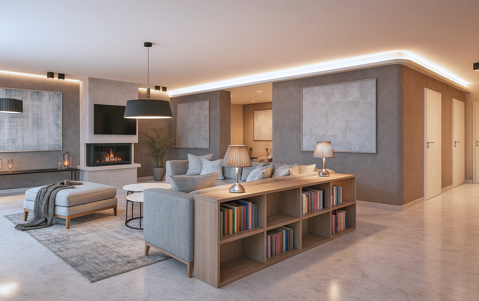 Réunion appartements, séjour, Pully