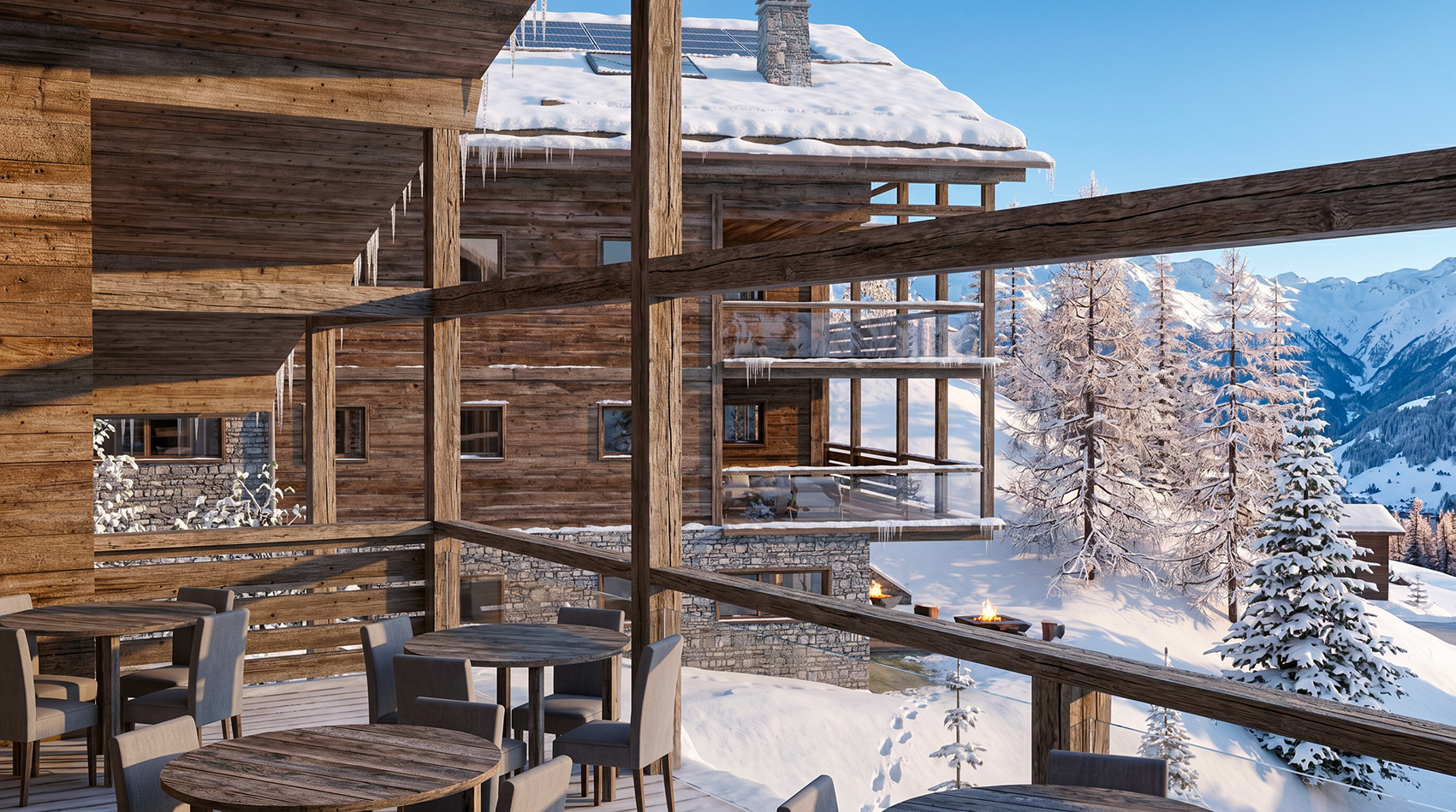 Construction d'un ensemble de 3 immeubles, Verbier | Alp'Architecture